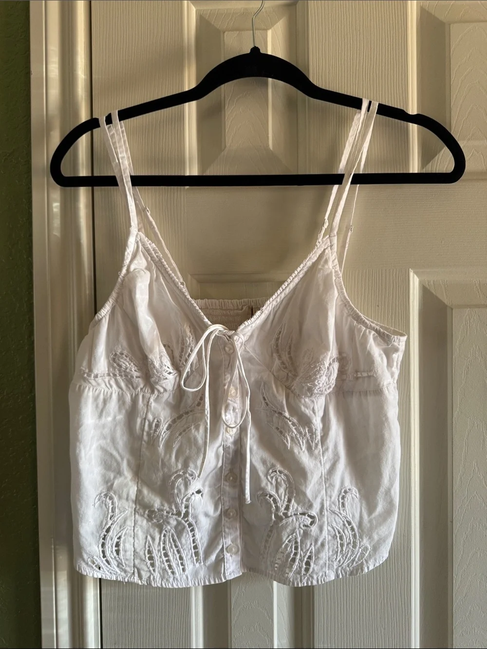 Free People cotton double straps top